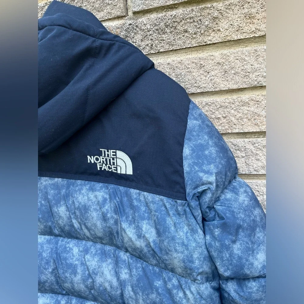North Face Mens Medium Blue 96 Nuptse Puffer Jacket 700 coat